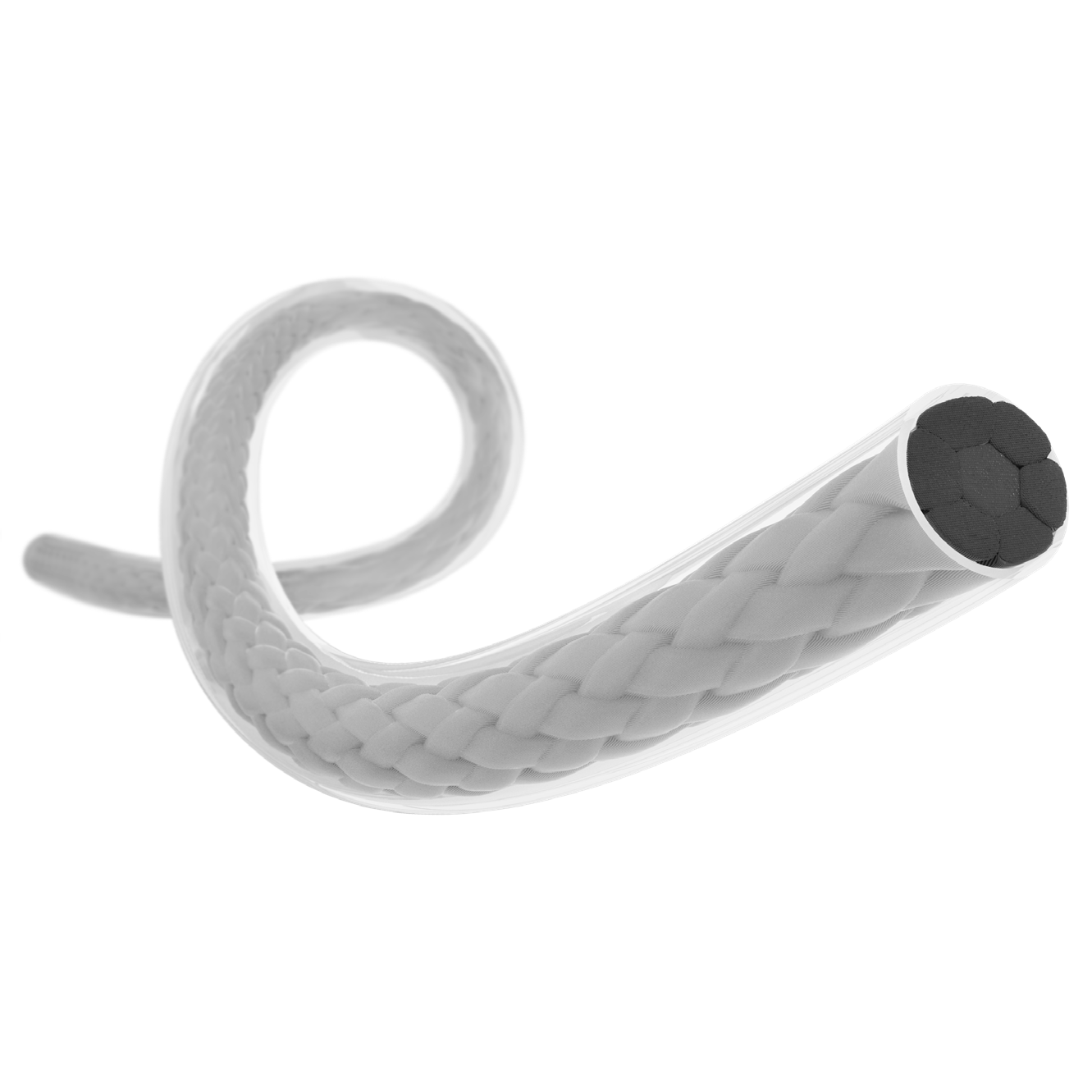 Шёлковая нить ELSILK 2(5), плетёная условно рассасывающаяся: Шёлк, плетёная